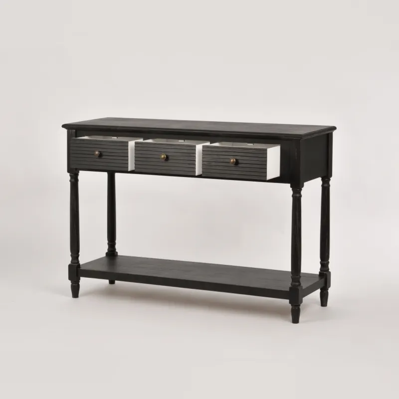 Konsolė 80 LIVORNO, juoda, 120x40x80 cm