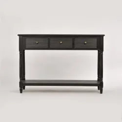 Konsolė 80 LIVORNO, juoda, 120x40x80 cm