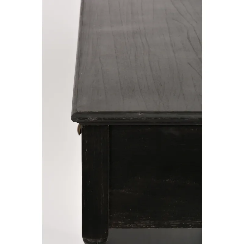 Konsolė 80 LIVORNO, juoda, 120x40x80 cm