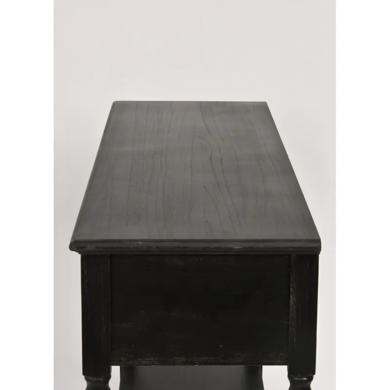 Konsolė 80 LIVORNO, juoda, 120x40x80 cm