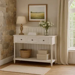 Konsolė 80 LIVORNO, balta, 120x40x80 cm