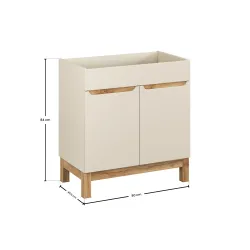 Vonios spintelė su praustuvu 821 GOTLAND CASHMERE, 80x46x84 cm