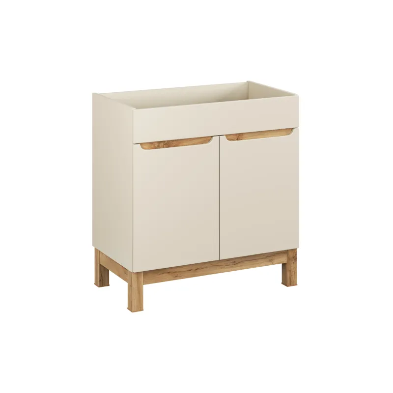 Vonios spintelė su stalviršiumi 821 GOTLAND CASHMERE, 80x46x86 cm