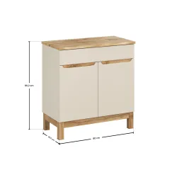 Vonios spintelė su stalviršiumi 821N GOTLAND CASHMERE, 80x46x86 cm