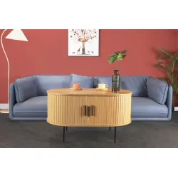 Žurnalinis staliukas SF320, ąžuolo, 100x60x55 cm