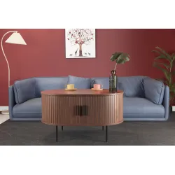 Žurnalinis staliukas SF320, riešutmedžio, 100x60x55 cm