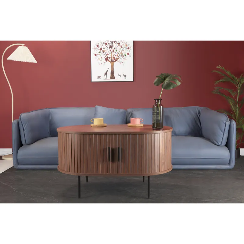 Žurnalinis staliukas SF320, riešutmedžio, 100x60x55 cm