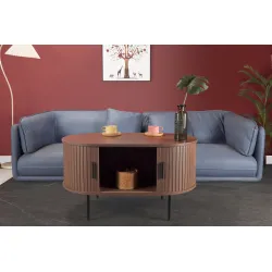 Žurnalinis staliukas SF320, riešutmedžio, 100x60x55 cm