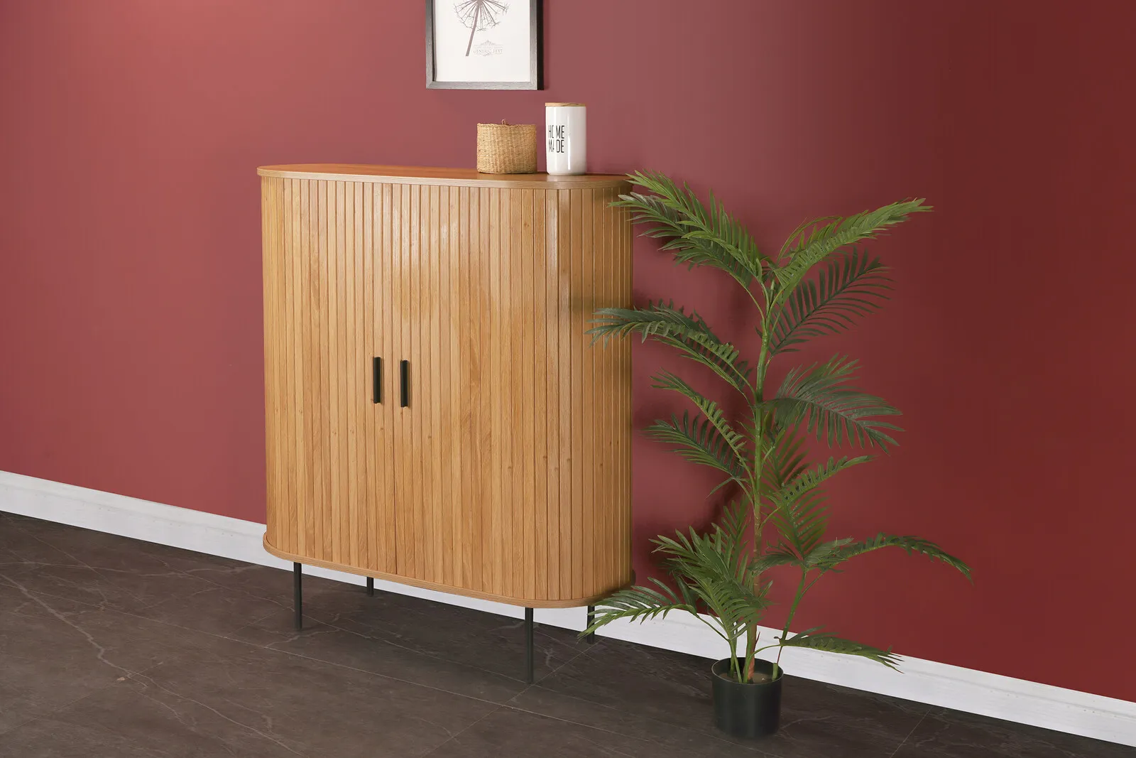 Spintelė SF320, ąžuolo, 100x40x118 cm