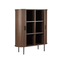 Spintelė SF320, riešutmedžio, 100x40x118 cm