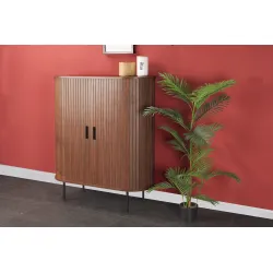 Spintelė SF320, riešutmedžio, 100x40x118 cm