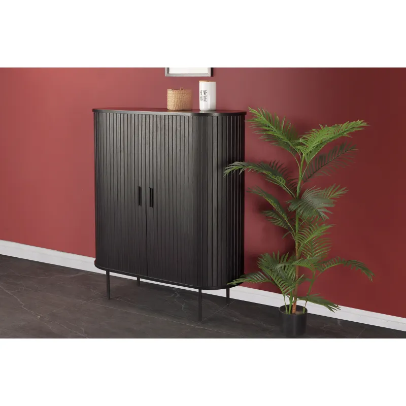 Spintelė SF320, juoda, 100x40x118 cm