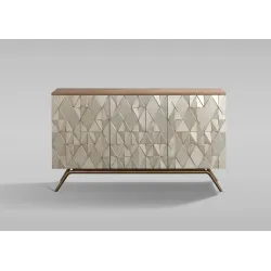 Spintelė STILI 3, aukso, 150x40x86 cm