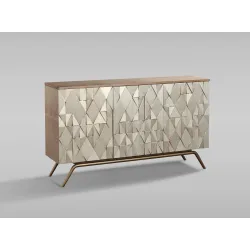 Spintelė STILI 3, aukso, 150x40x86 cm