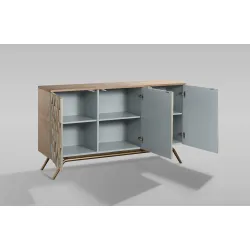 Spintelė STILI 3, aukso, 150x40x86 cm