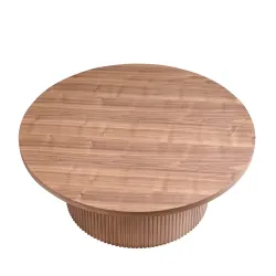 Žurnalinis staliukas SF806, riešutmedžio, 85x85x33 cm