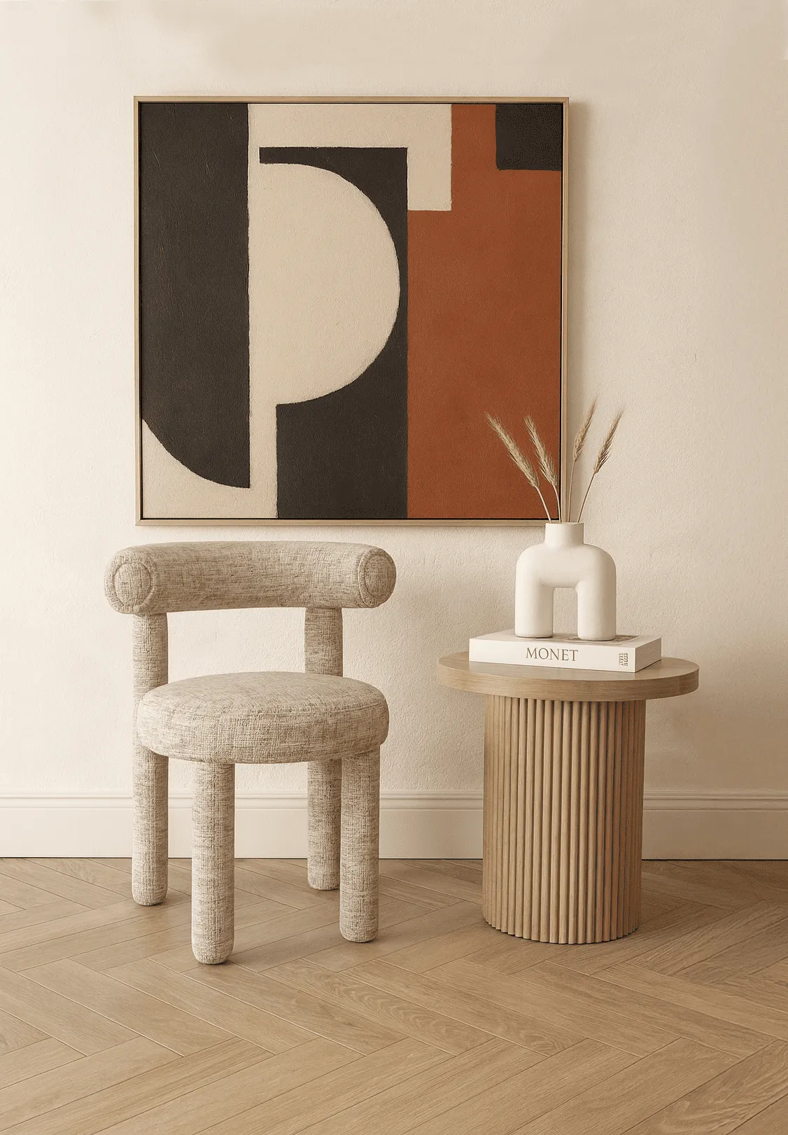 Minkšta kėdė LEITH, multicolor, 62x58x80 cm