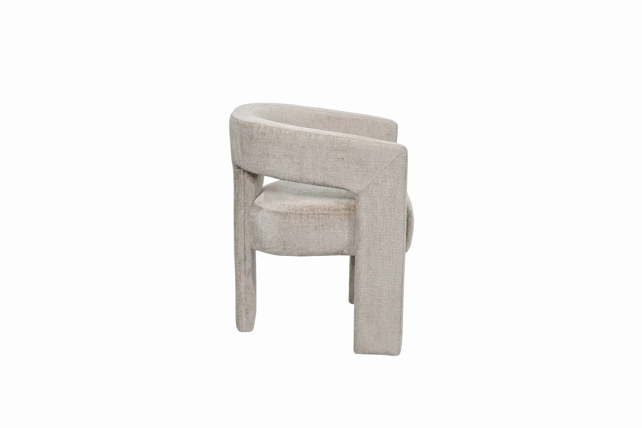 Minkšta kėdė LEITH, taupe, 62x58x75 cm