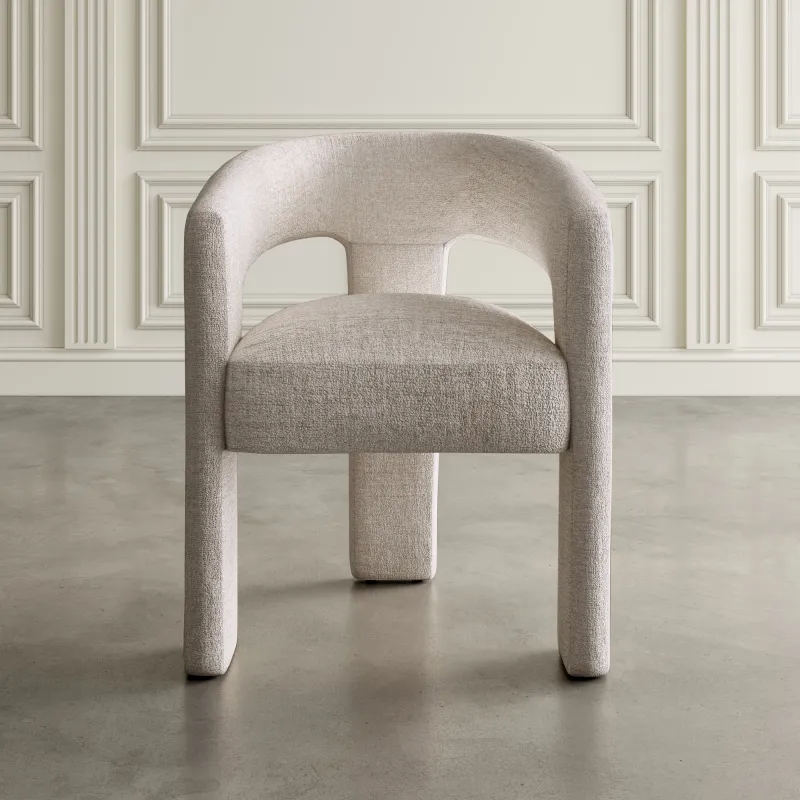Minkšta kėdė LEITH, taupe, 62x58x75 cm