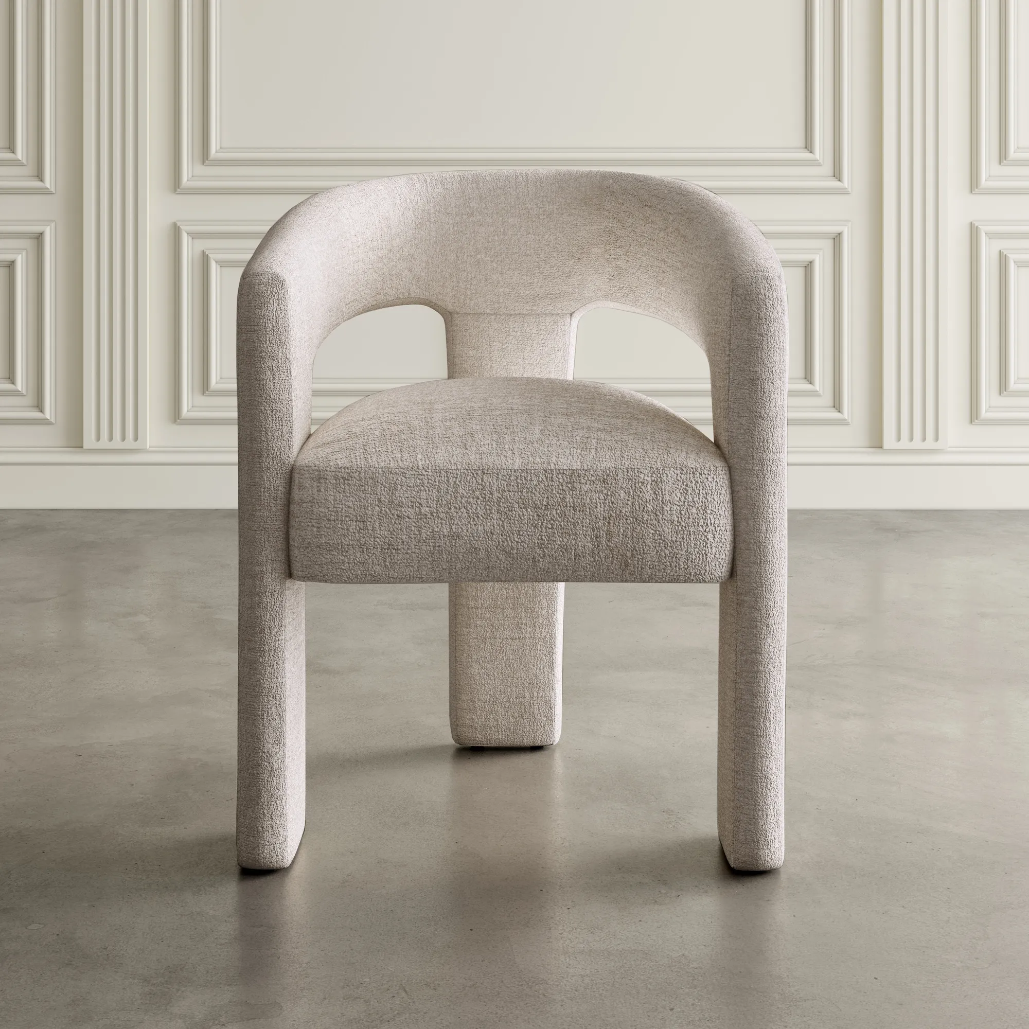 Minkšta kėdė LEITH, taupe, 62x58x75 cm