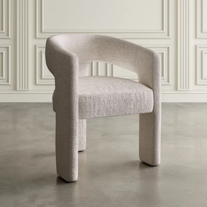 Minkšta kėdė LEITH, taupe, 62x58x75 cm