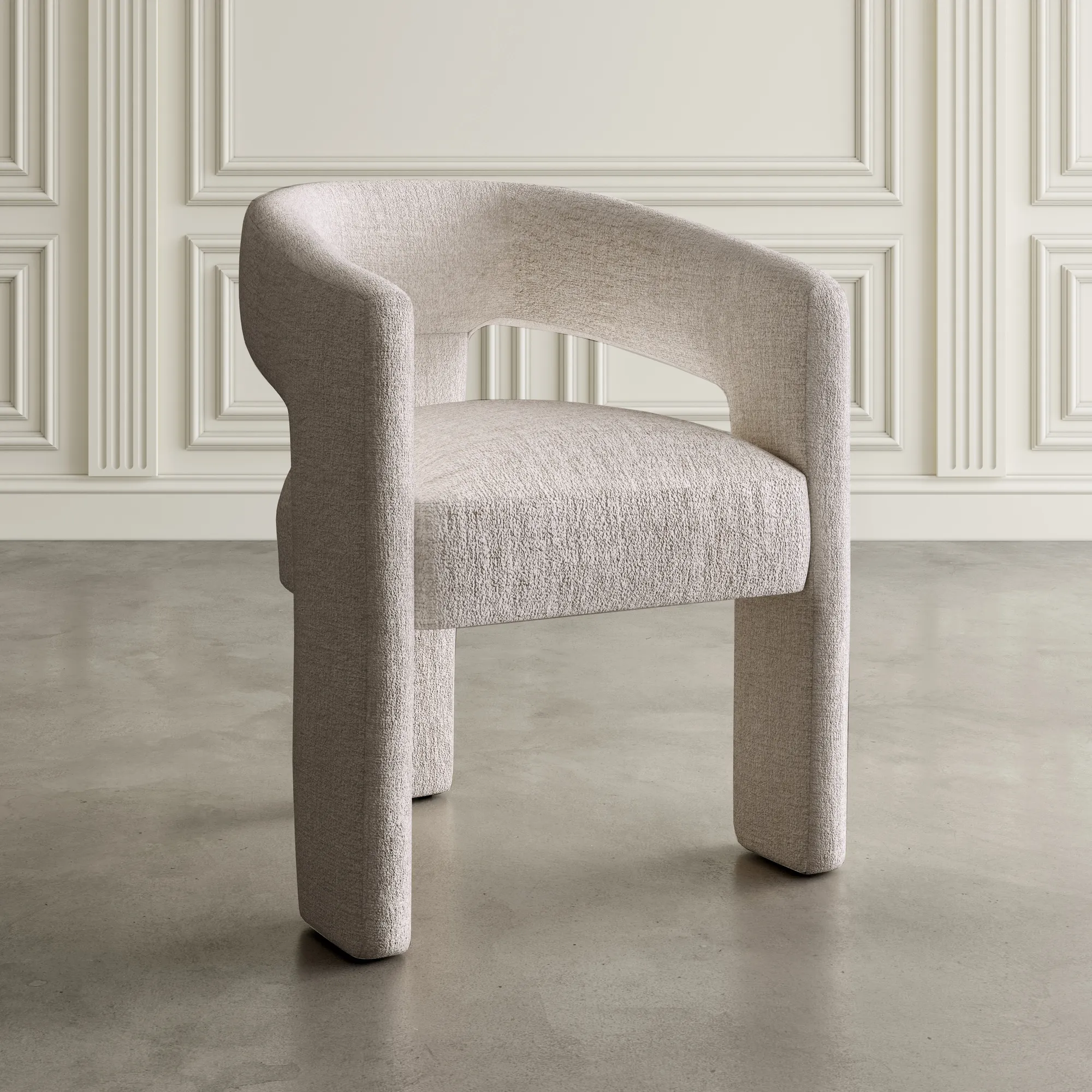 Minkšta kėdė LEITH, taupe, 62x58x75 cm