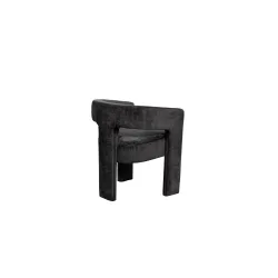 Minkšta kėdė LEITH, black, 62x58x75 cm