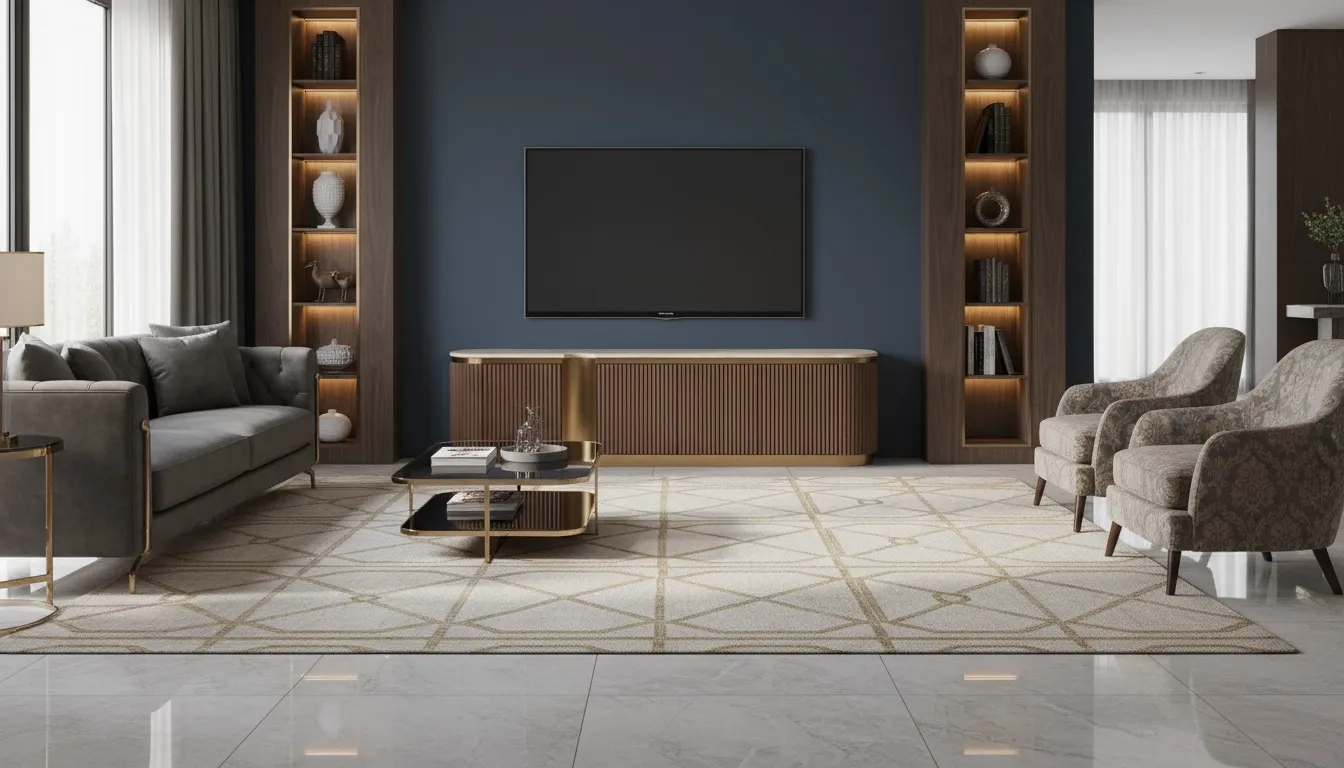 TV spintelė STILI, riešutmedžio, 200x40x50 cm