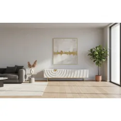 TV spintelė STILI, balta-ecru, 200x40x50 cm