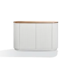 Spintelė STILI, balta-ecru, 120x40x86 cm