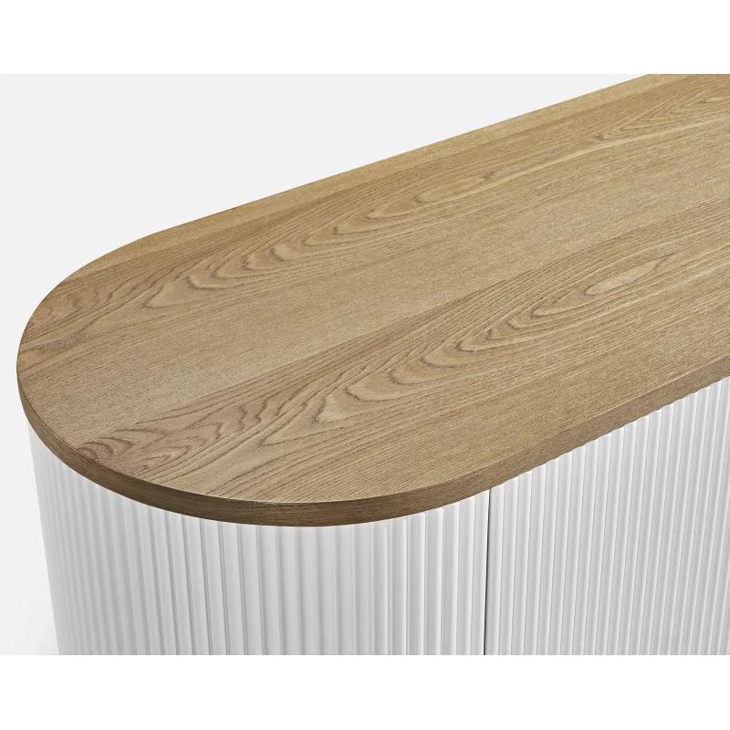 Spintelė STILI, balta-ecru, 120x40x86 cm