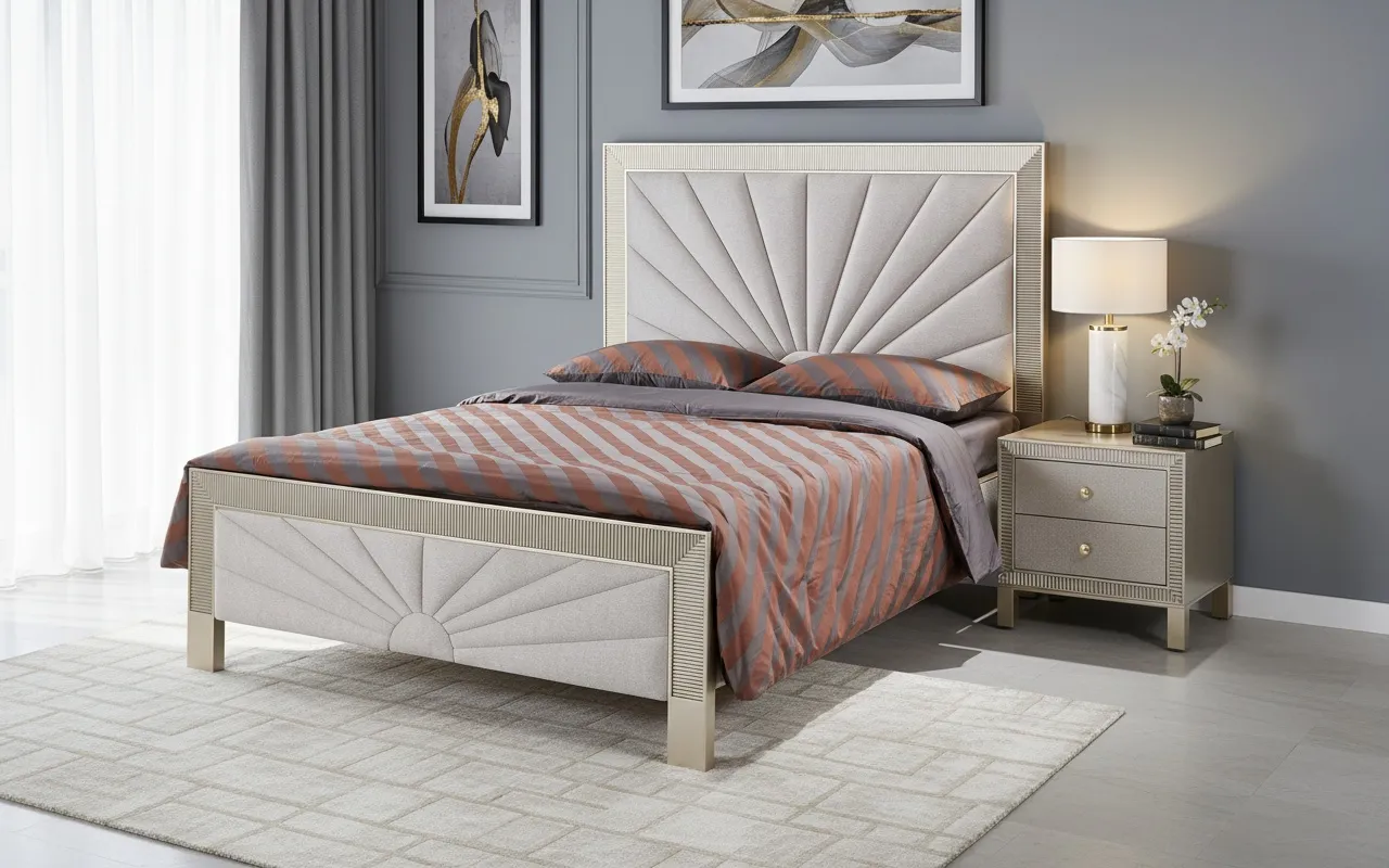 Lova 160 cm STILI Q, 166x210x138 cm