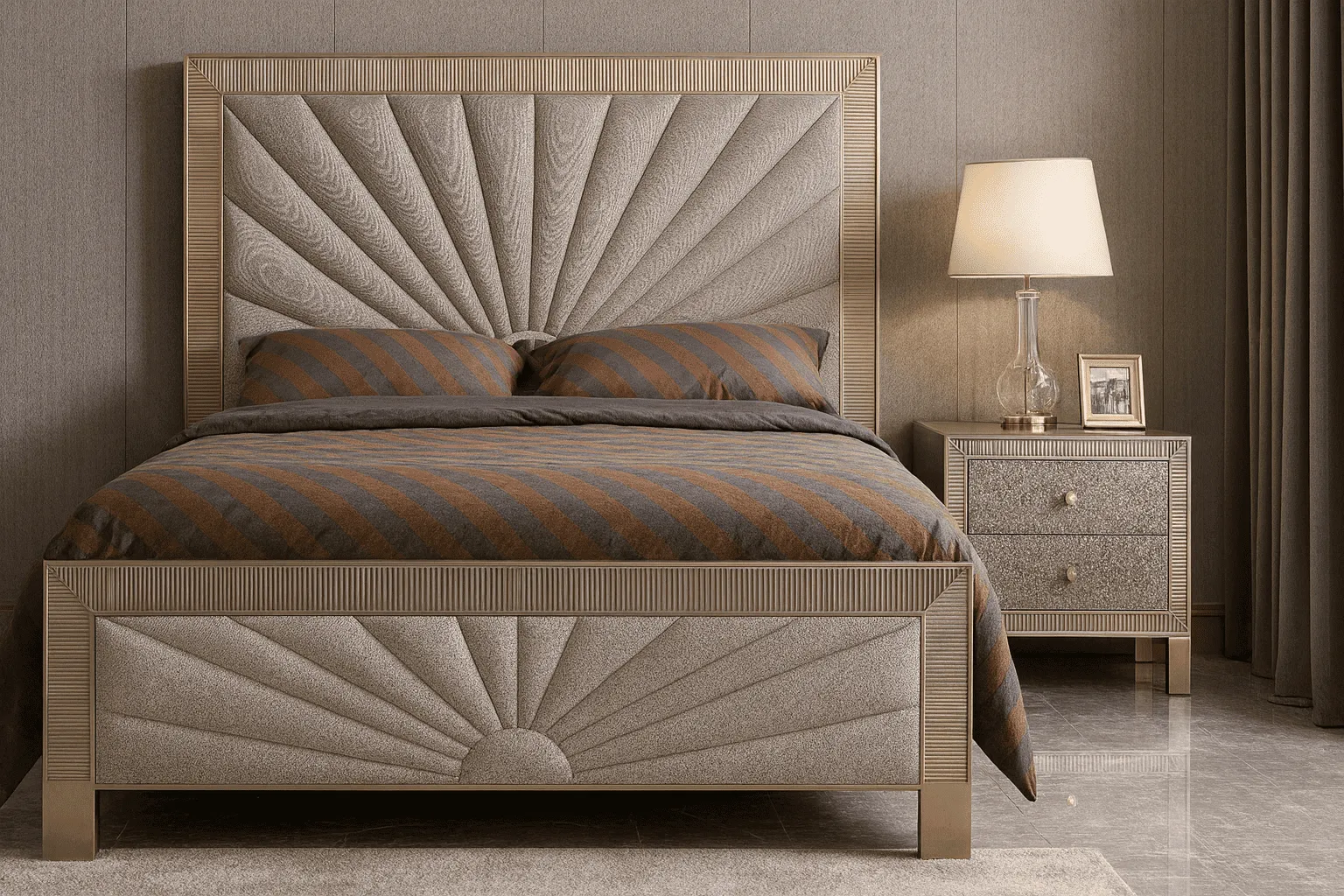Lova 160 cm STILI Q, 166x210x138 cm