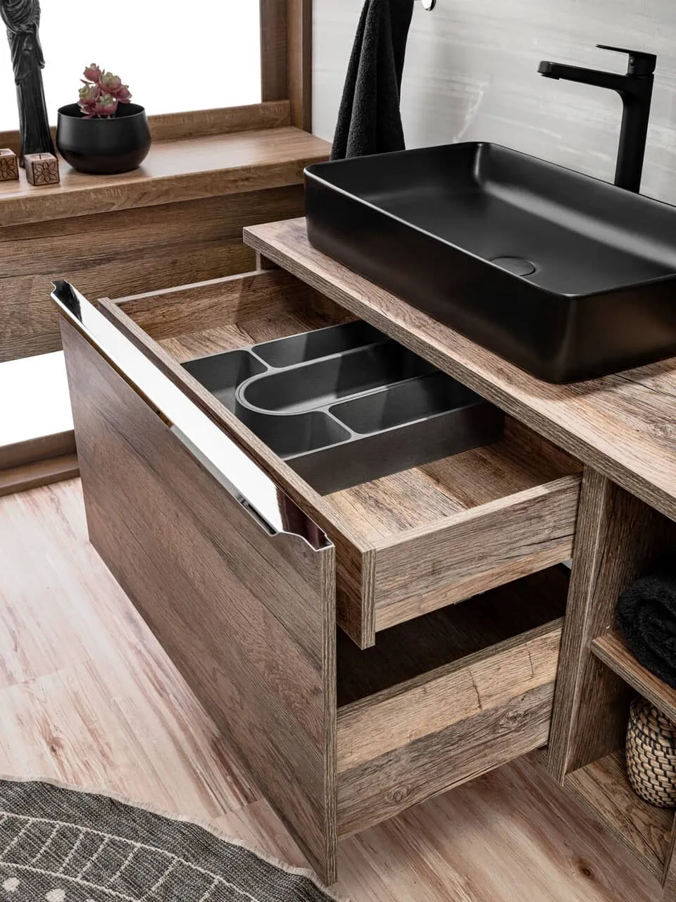 Pakabinama vonios spintelė 828 SANTA OAK