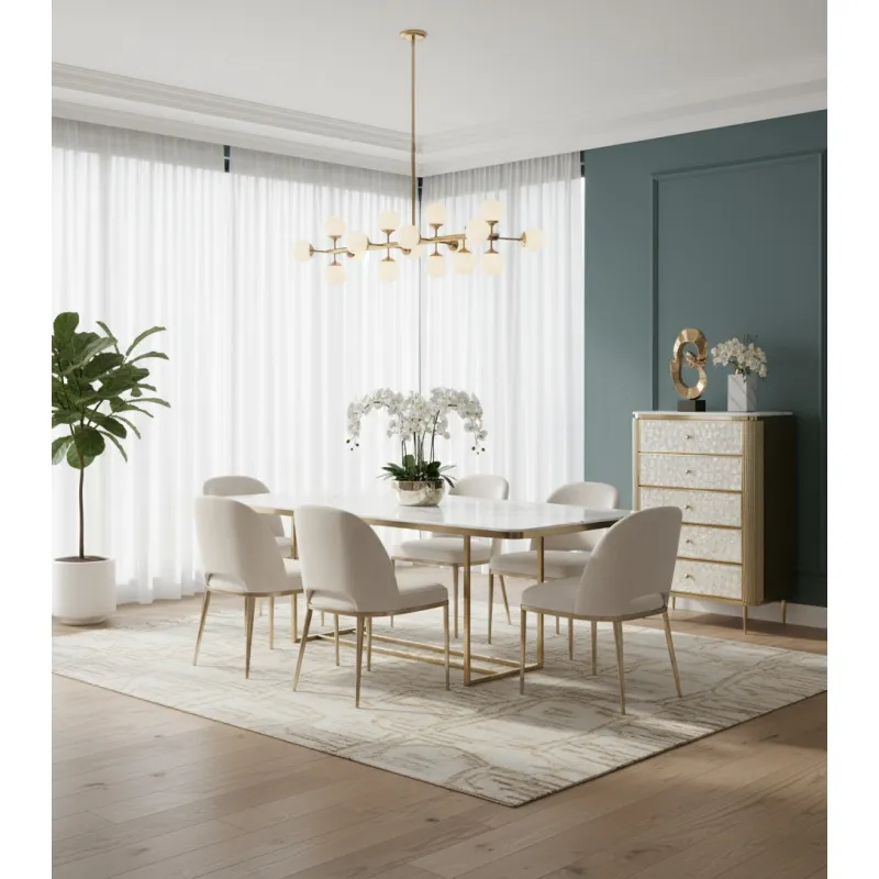 Komoda STILI, aukso, 80x40x120 cm