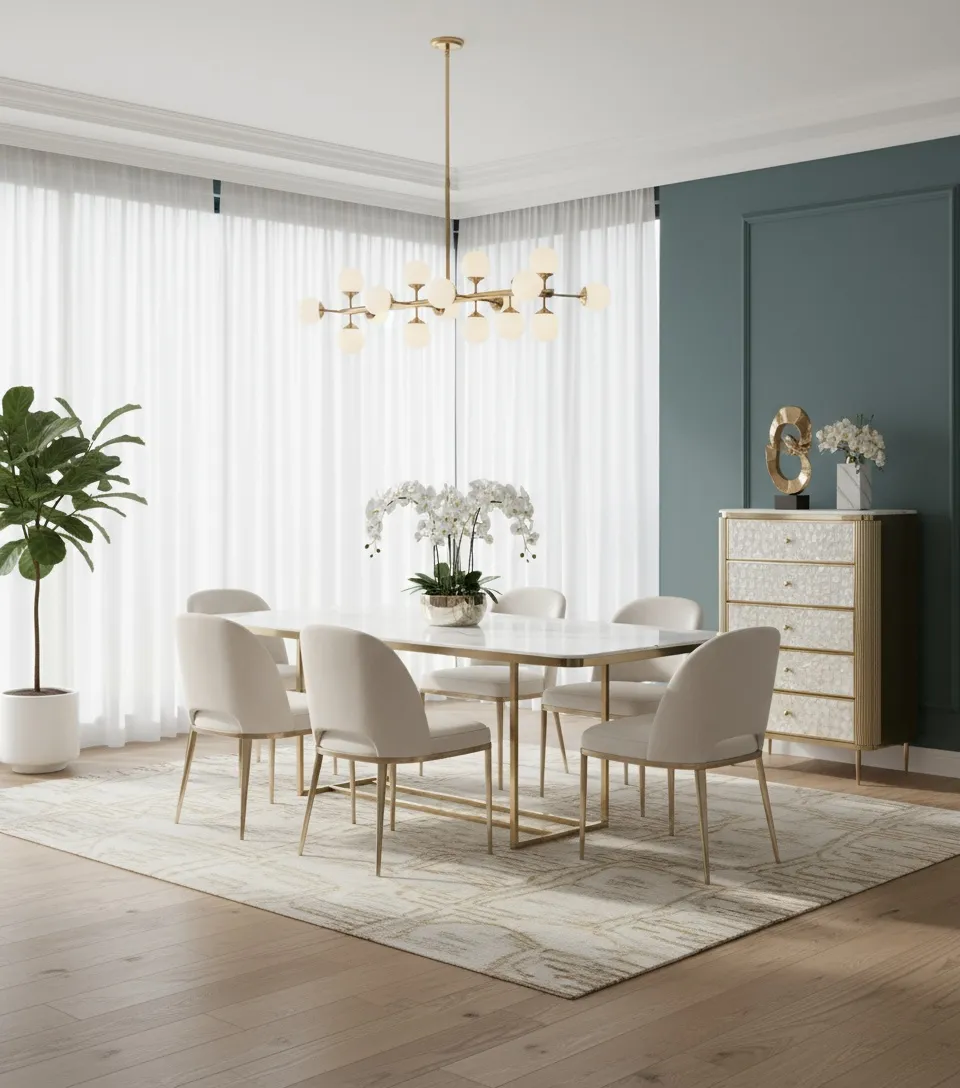 Komoda STILI, aukso, 80x40x120 cm