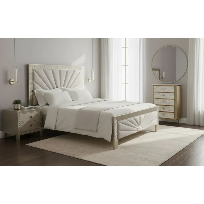 Komoda STILI, aukso, 80x40x120 cm