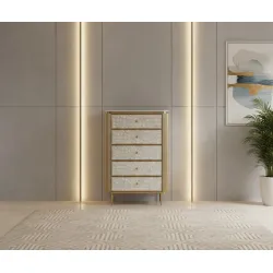 Komoda STILI, aukso, 80x40x120 cm