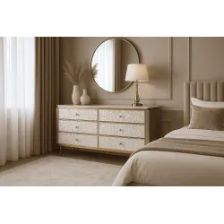 Komoda STILI, aukso, 160x40x90 cm