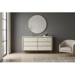 Komoda STILI, aukso, 160x40x90 cm