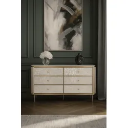 Komoda STILI, aukso, 160x40x90 cm