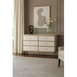 Komoda STILI, aukso, 160x40x90 cm