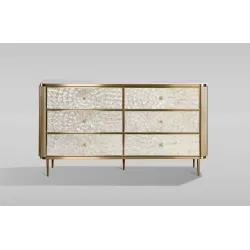 Komoda STILI, aukso, 160x40x90 cm