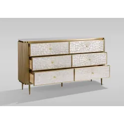 Komoda STILI, aukso, 160x40x90 cm
