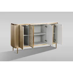 Spintelė STILI, aukso, 160x40x90 cm