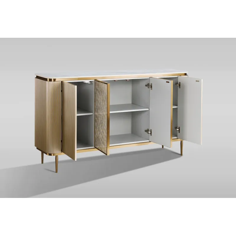 Spintelė STILI, aukso, 160x40x90 cm