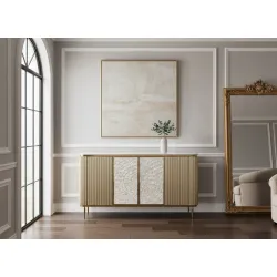 Spintelė STILI, aukso, 160x40x90 cm