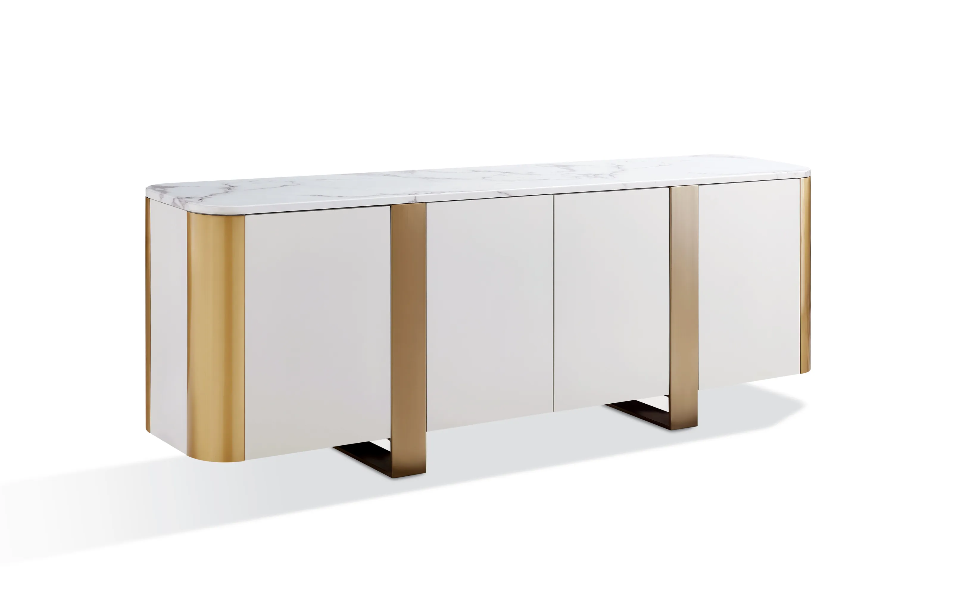 Spintelė STILI, balta, 200x40x85 cm