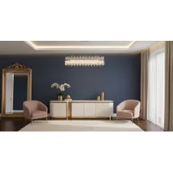 TV spintelė STILI, balta, 200x40x50 cm