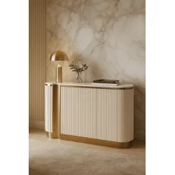 Spintelė STILI, balta, 158x40x88 cm